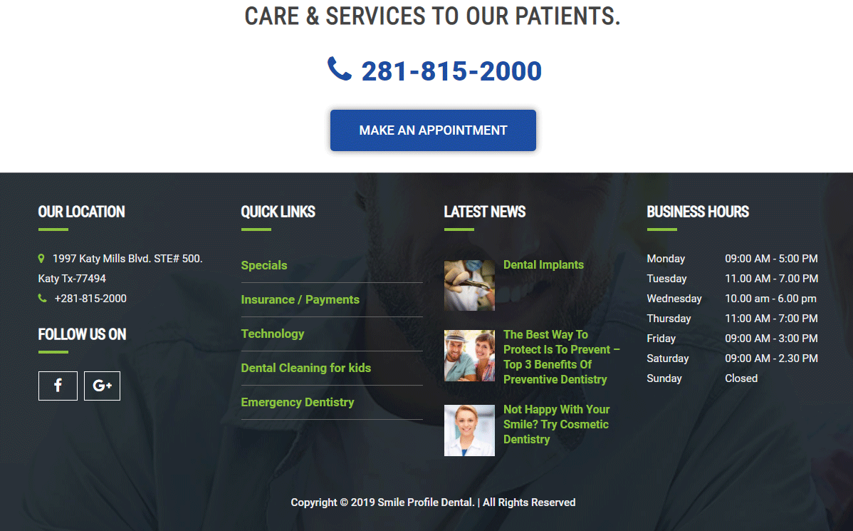 Dental Website #10