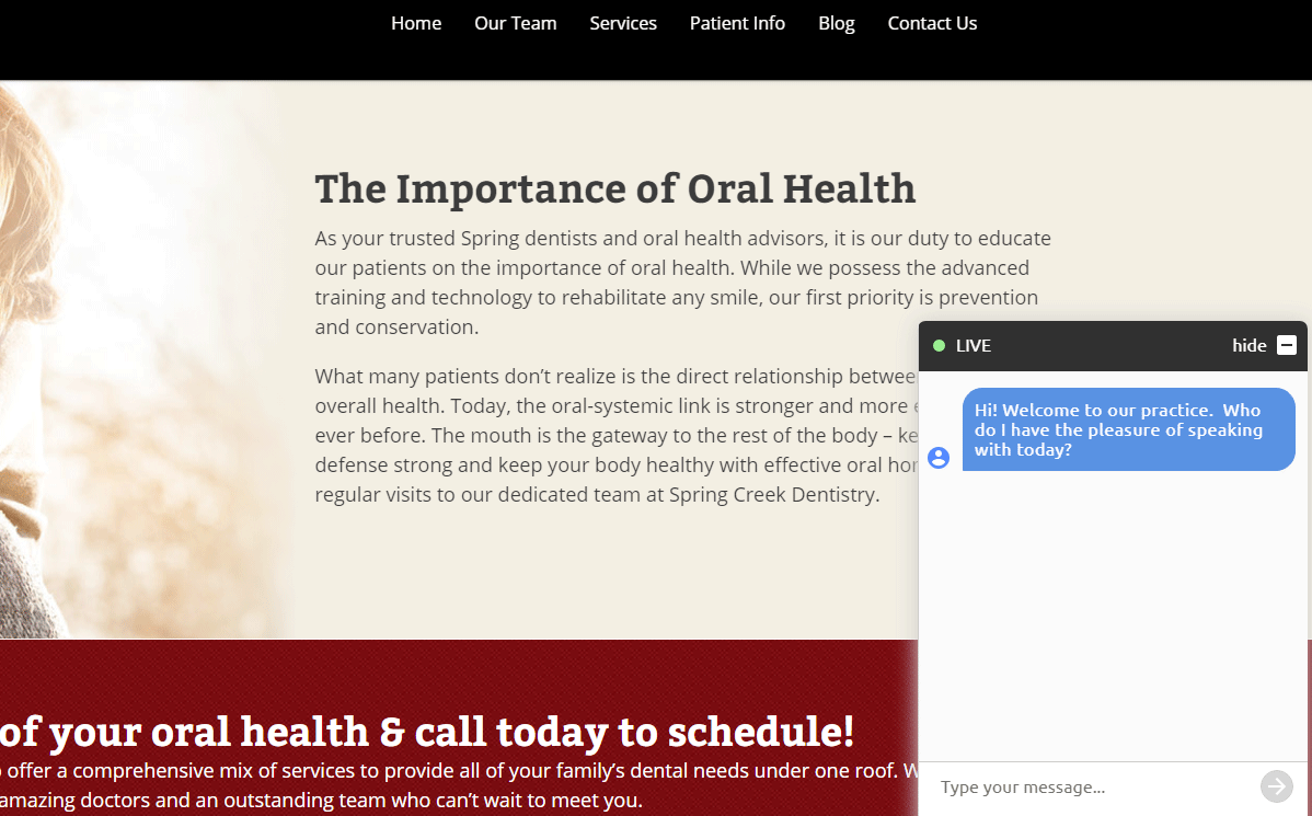 Dental Website #3