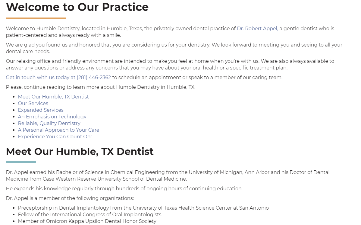 Dental Website #6